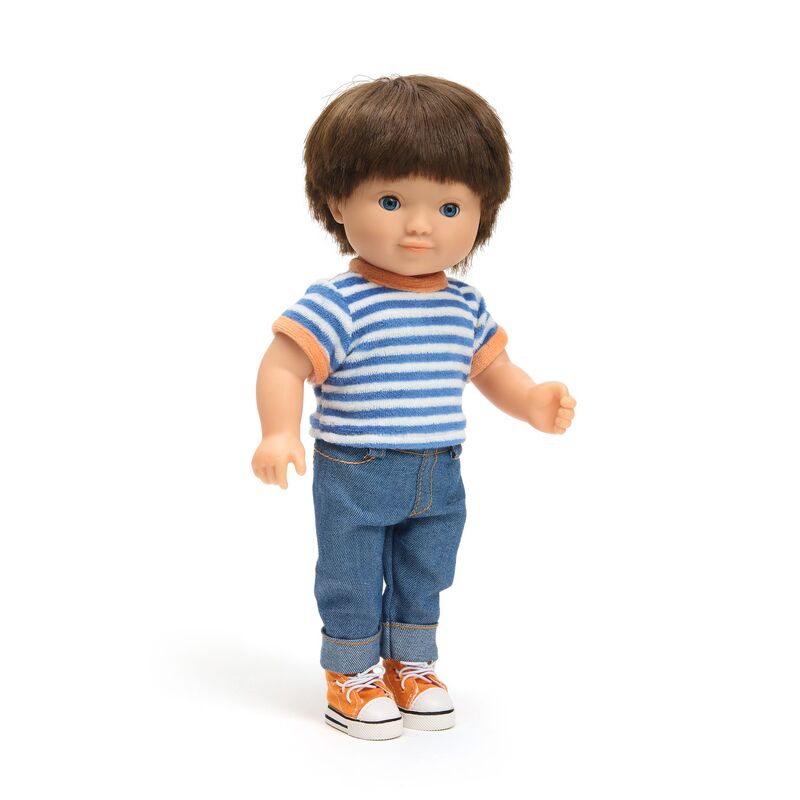 32 cm Pomea Lovely Fred Brown Hair Doll