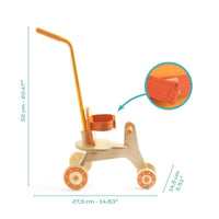 Wooden Pomea Tricycle with Metal Handle