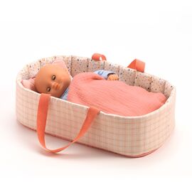 Pink Lines Baby Pomea Doll Bassinet
