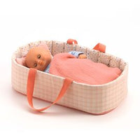 Pink Lines Baby Pomea Doll Bassinet
