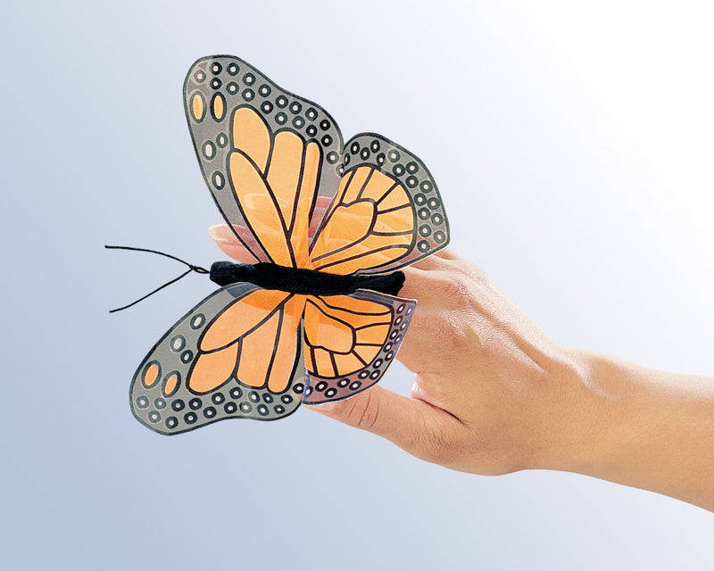 Pack of 6 Monarch Butterfly Finger Puppets