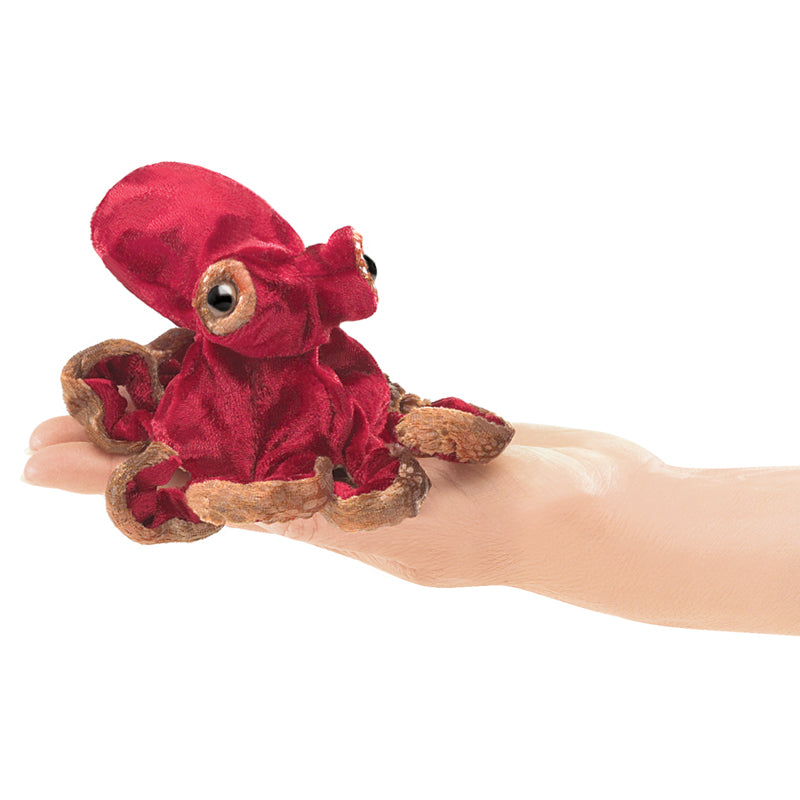 Pack of 3 Red Octopus Finger Puppets
