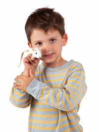 Pack of 4 White Mouse Finger Puppets