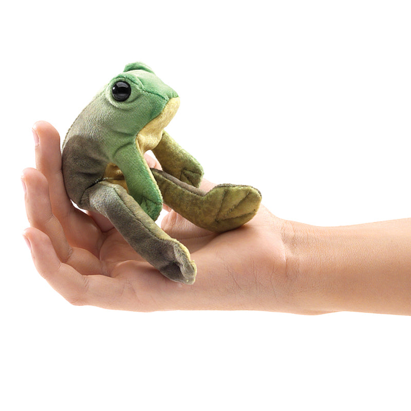 Pack of 4 Sitting Frogs Finger Puppets