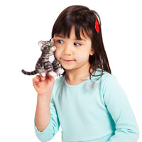 Pack of 3 Tabby Cat Finger Puppets