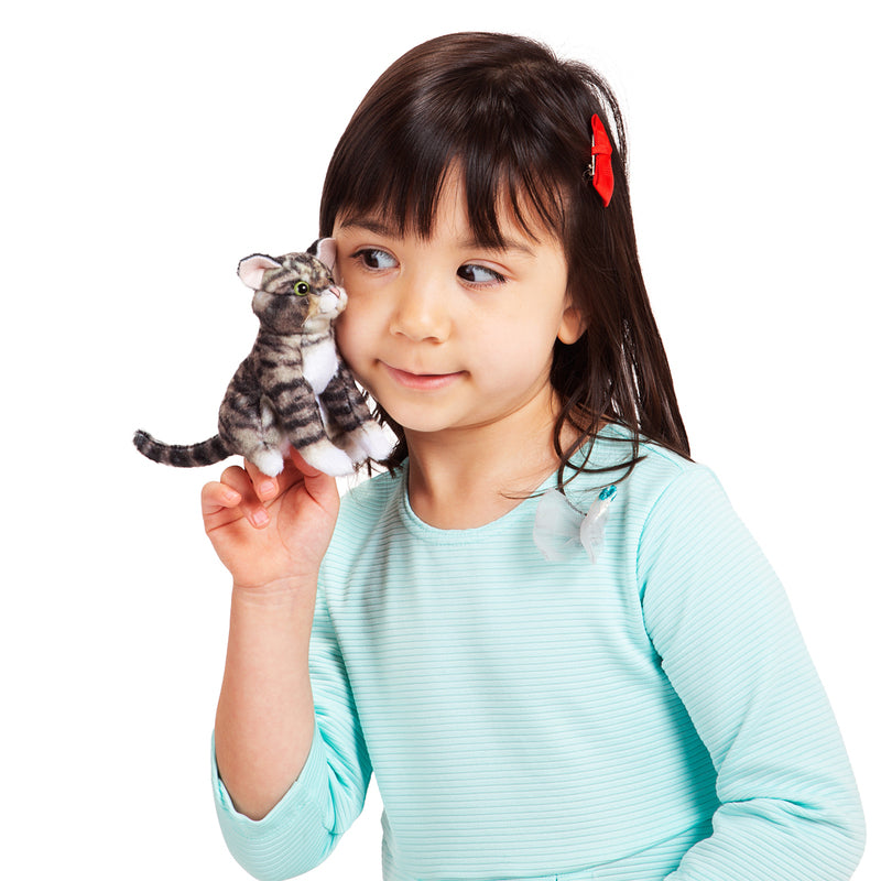Pack of 3 Tabby Cat Finger Puppets