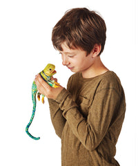 Pack of 3 Collared Lizard Finger Puppet