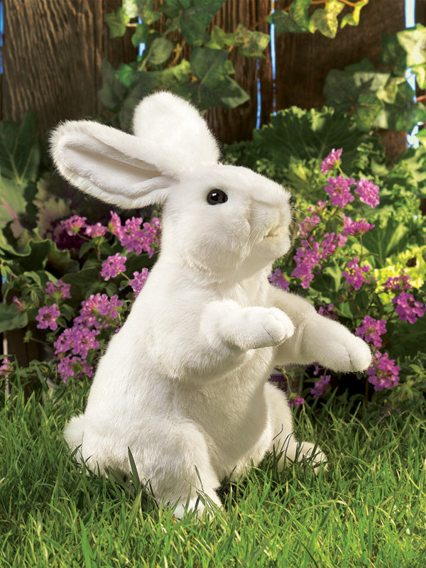 Standing White Rabbit Puppet
