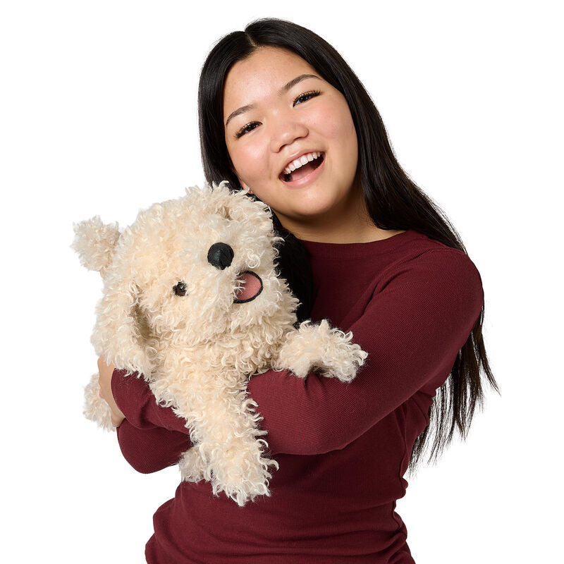 White Poodle Puppy Puppet
