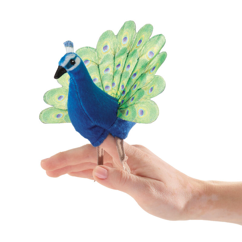 Pack of 3 Peacock Finger Puppets