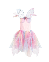 Rainbow Fairy Dress with Wings - Size 3-4