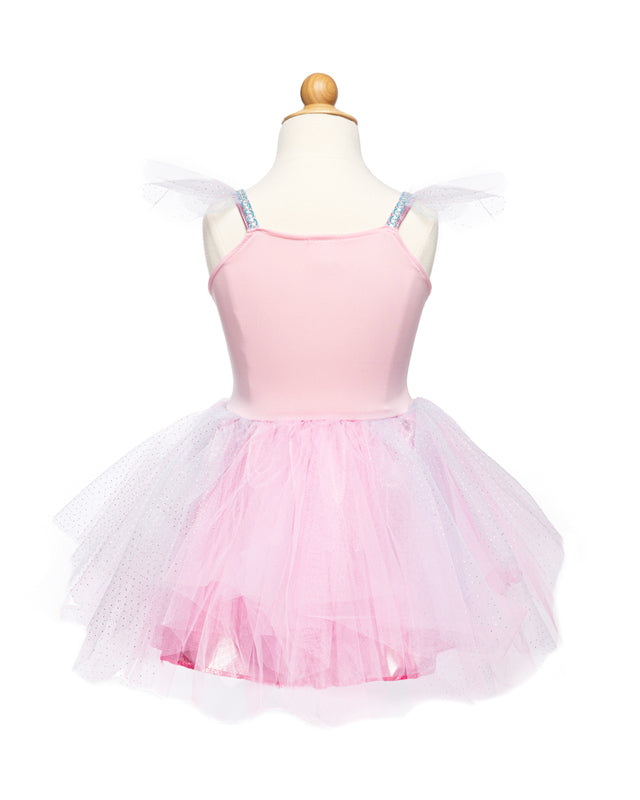 Pink Butterfly Dress & Headpiece -Size 5-6