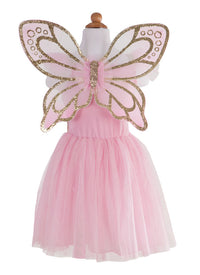 Gold Sequins Butterfly Dress & Wings - Size 5-7
