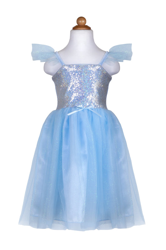 Blue Sequins Princess Dress - Size 3-4