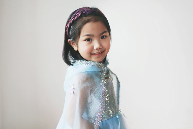 Blue Sequins Princess Dress - Size 3-4