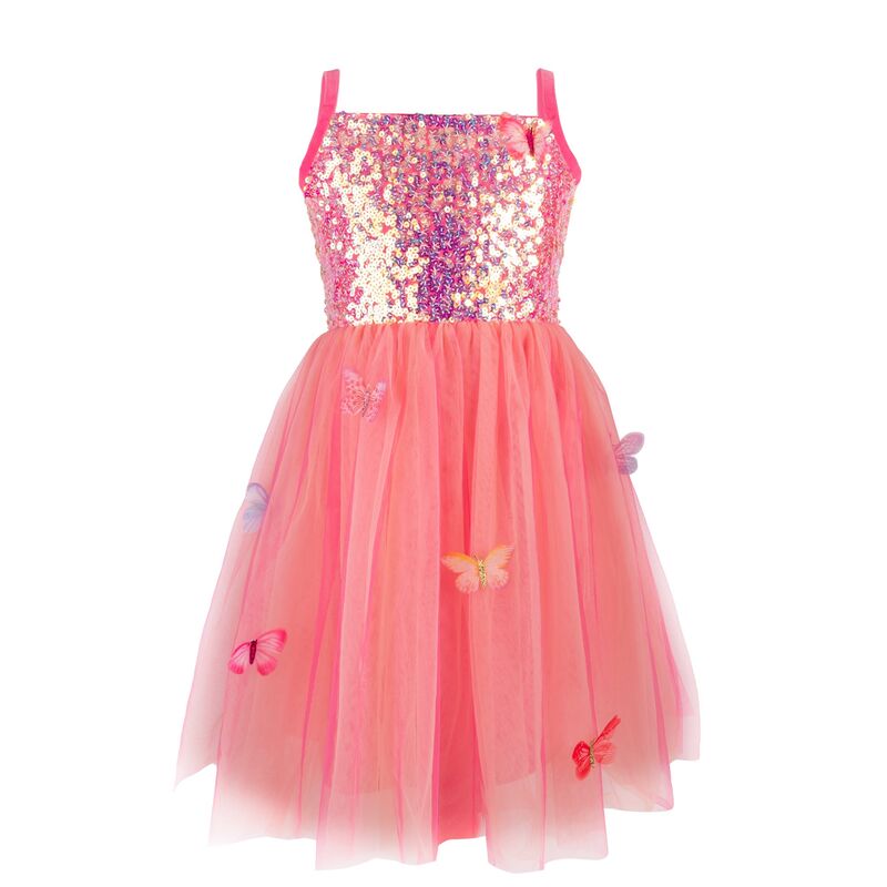 Butterfly Bliss Dress – Pink, Size 5–6