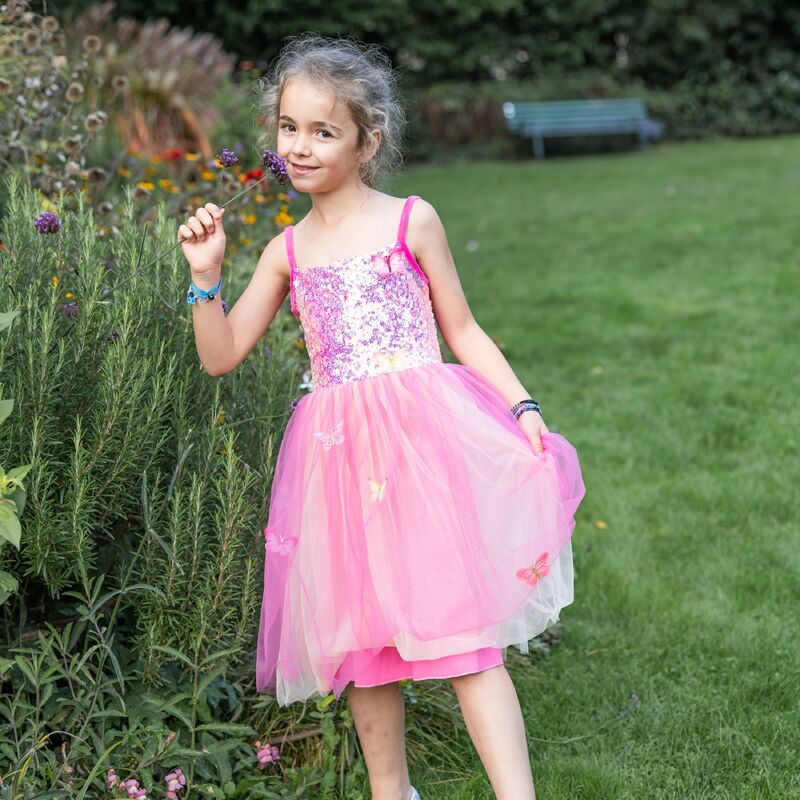 Butterfly Bliss Dress – Pink, Size 5–6