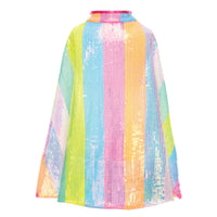 Stripy Sequins Cape Size 4-6