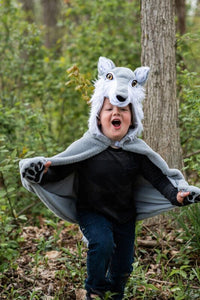 Woodland Storybook Wolf Cape Size 4-6