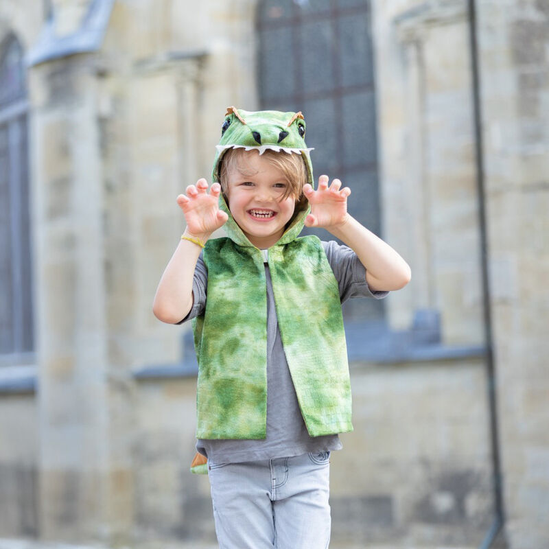 All Day Everyday Green Dino Vest Size 3-4