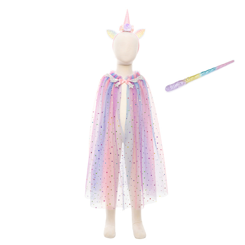 Rainbow Unicorn Cape Set