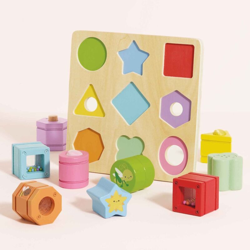 Rainbow Sensory Shape Sorter - 10 piece