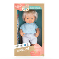 Miniland My Friends & Me Baby Doll Blond Boy 38cm