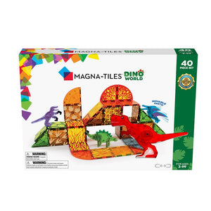 MagnaTiles Dino World - 40 Piece Set