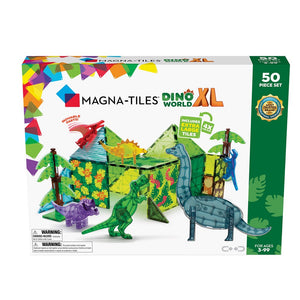 MagnaTiles Dino World XL - 50 Piece Set