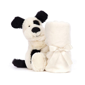 Bashful Puppy Black & Cream - Soother