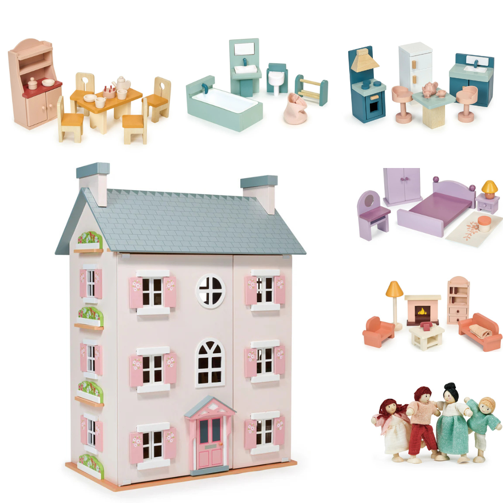 Heather Hall with Furniture and Dolls - Bundle & save