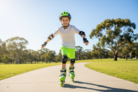 Neon In line Combo Skates (Size US 3-6) Goteki Green & Black