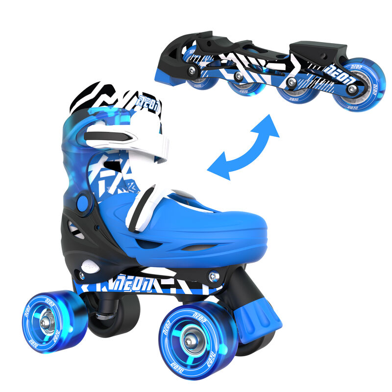Neon Combo Skates (Size 12-2) Blue