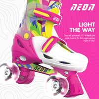 Neon Combo Skates (Size 12-2) Pink & Yellow