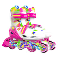 Neon Combo Skates (Size 3-6) Pink & Yellow