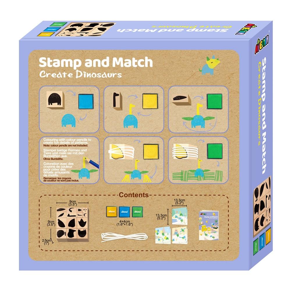 Avenir Art & Craft Avenir - Stamp & Match - Create Dinosaurs