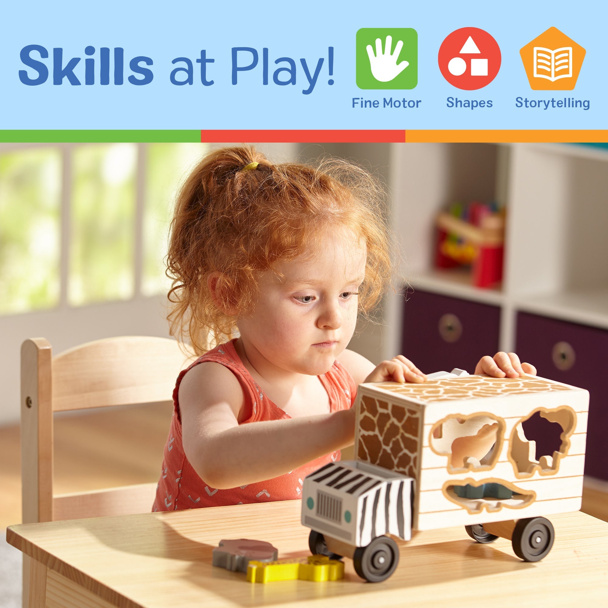 Melissa and Doug Animal Shape Sorting truck