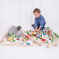 BigJigs Train Sets Bigjigs  Mountain Railway Set  112pcs