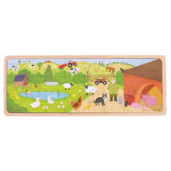 BigJigs Wooden Puzzles On The Farm Puzzle
