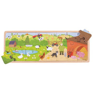 BigJigs Wooden Puzzles On The Farm Puzzle