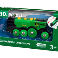 Brio Train Set Accessories BRIO Battery - Big Green Action Locomotive