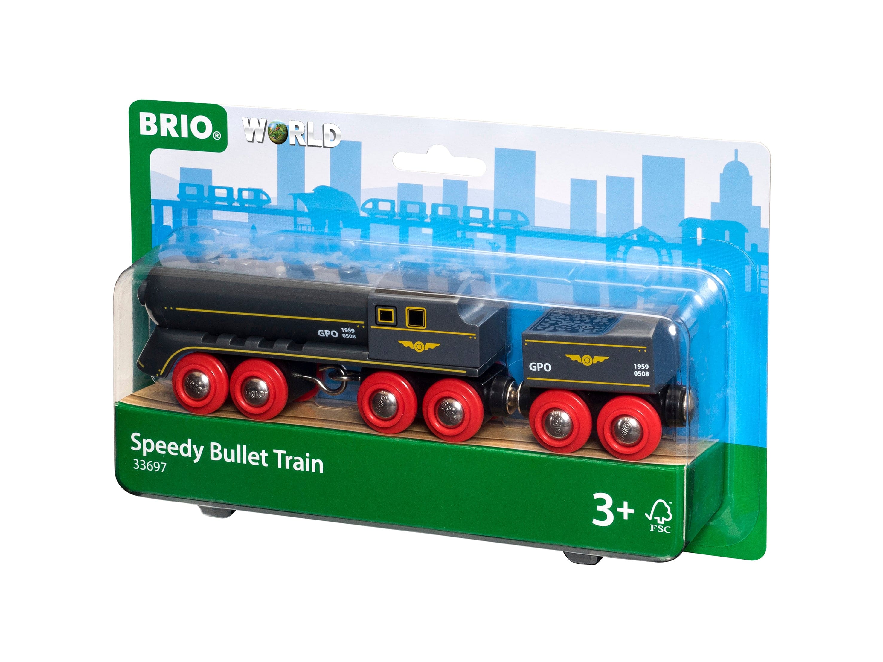 Brio Train Set Accessories BRIO Train - Speedy Bullet Train- 2 pieces