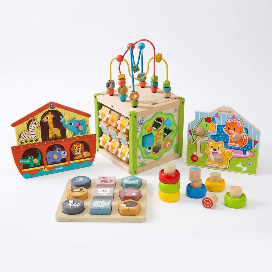 Toddler Wooden Playset — 12-24 months (Bundle Deal Save 60%)