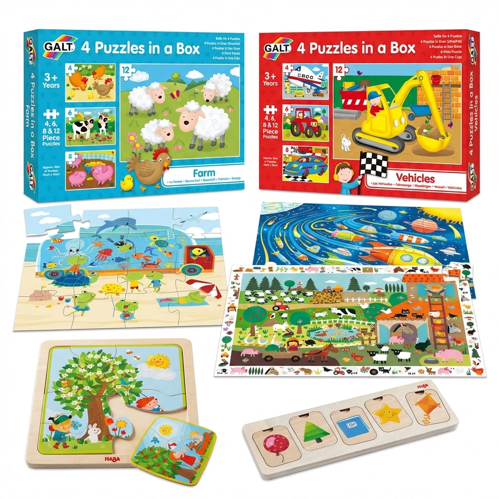 Puzzle Party Pack (7 puzzles) — 3-5 years (Bundle Deal Save 60%)
