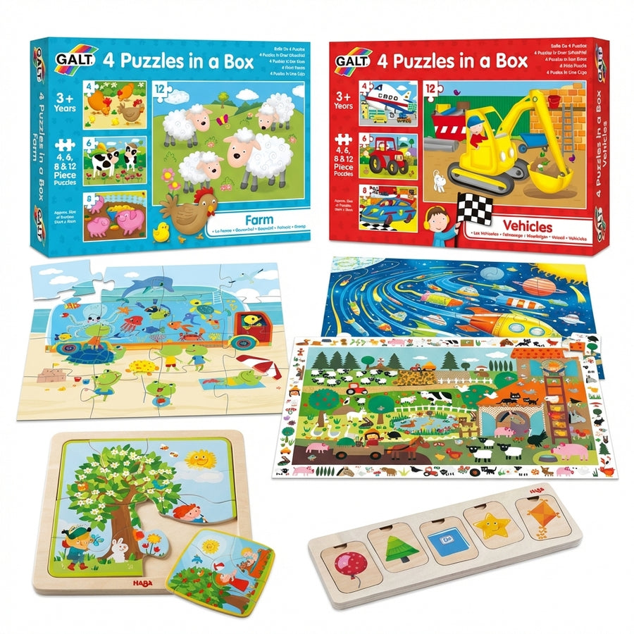 Puzzle Party Pack (7 puzzles) — 3-5 years (Bundle Deal Save 60%)