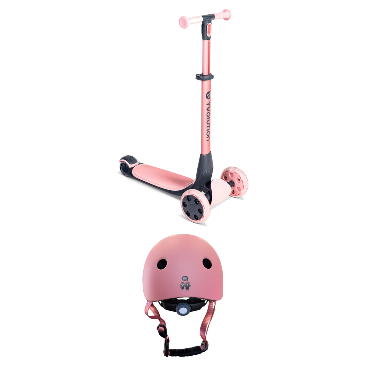 Glider Nua Pink Scooter and Helmet bundle