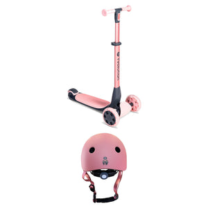 Glider Nua Pink Scooter and Helmet bundle