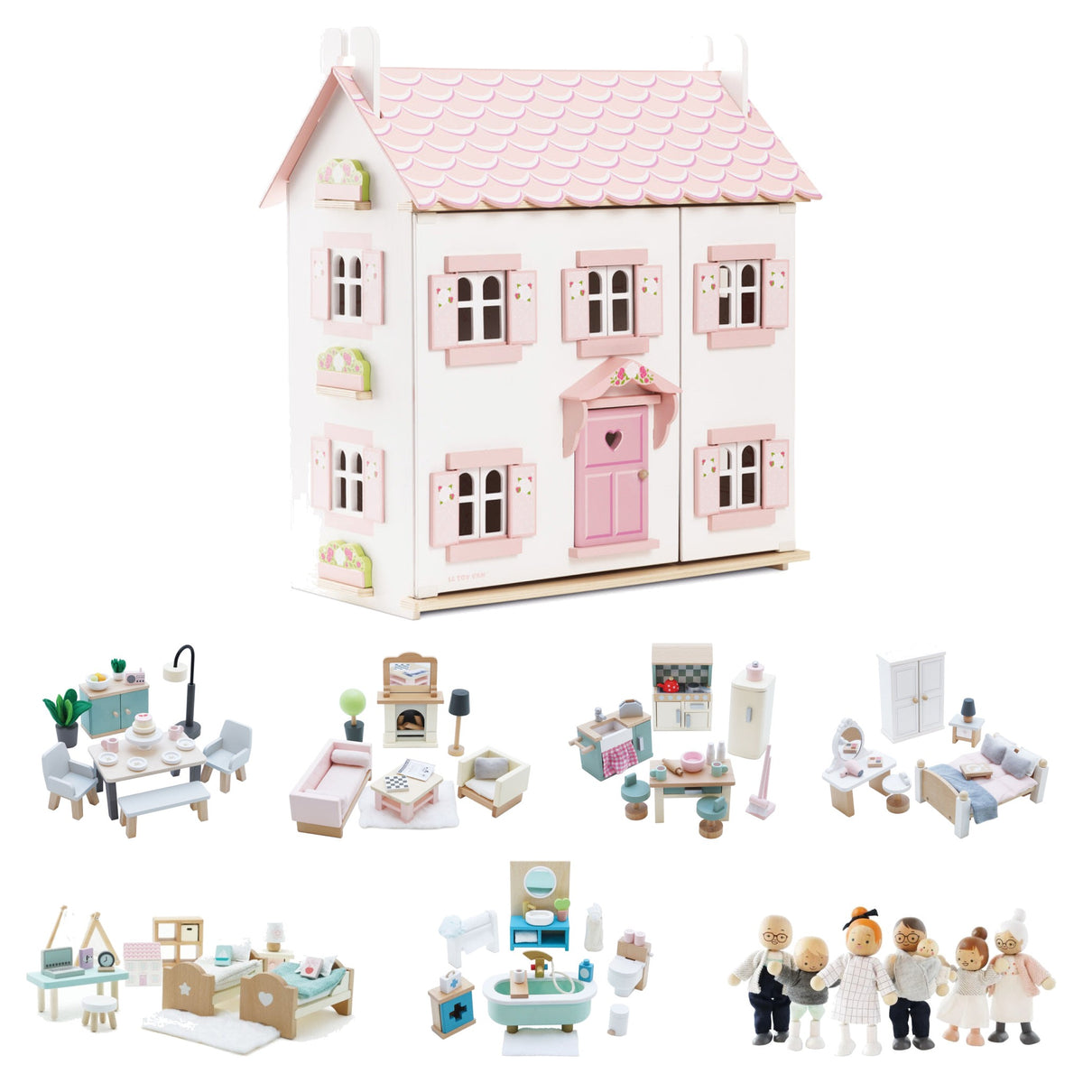 Le Toy Van Sophie's Dolls House Fully Furnished bundle