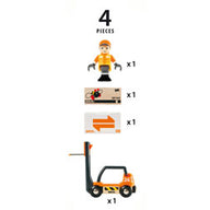 BRIO Vehicle - Forklift 4 pieces