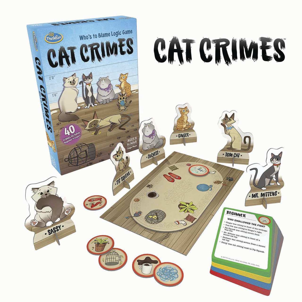 ThinkFun - Cat Crimes Game